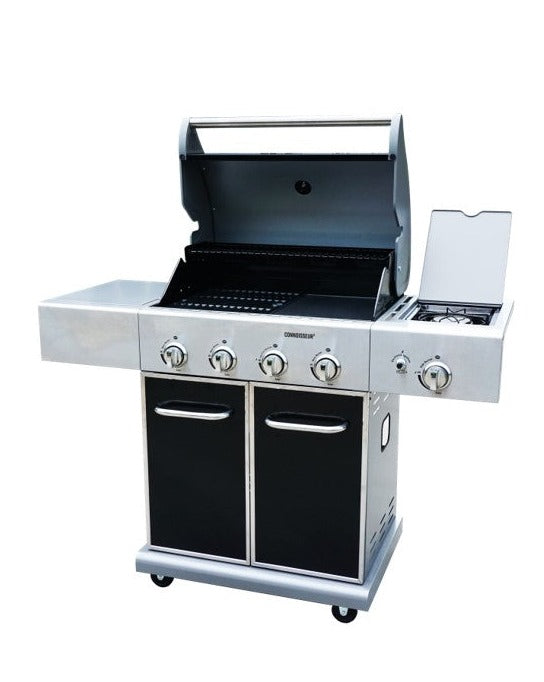 Connoisseur 4-Burner Gas BBQ With Side Burner – Heating