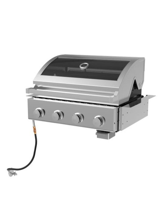 Alfresco Build-In 4-Burner Stainless Steel Gas BBQ