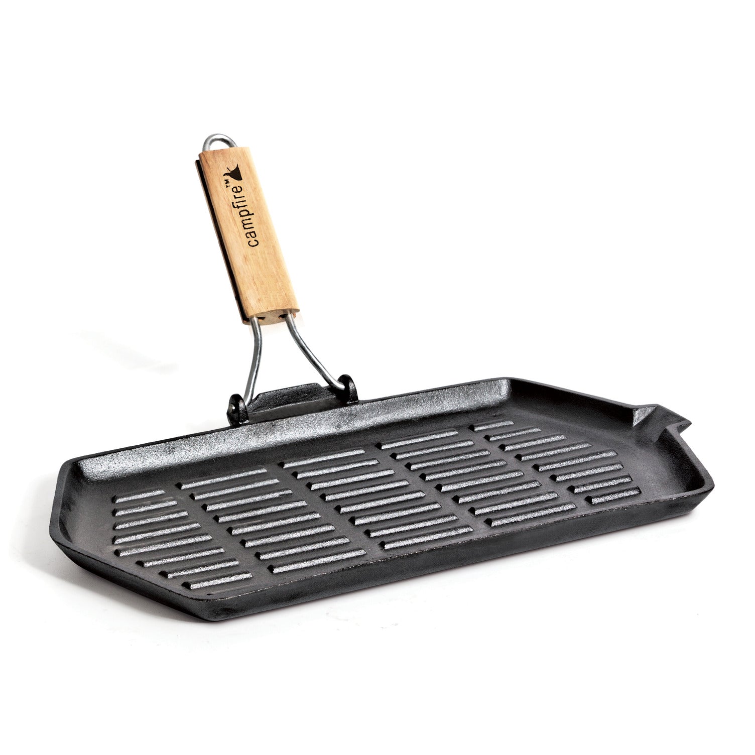 Campfire Rectangle Folding Handle Frypan