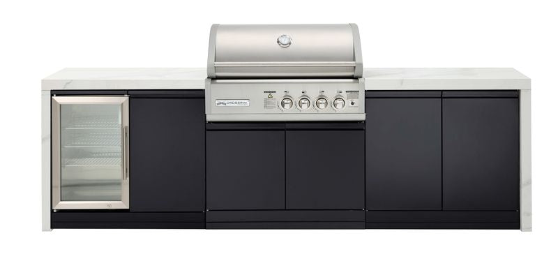Crossray 4-Burner Premium White Outdoor Kitchen