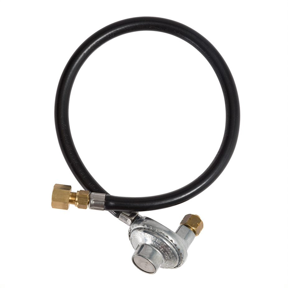 Gasmate 90 Degree Camping LPG Regulator with 1000MM Hose - 2KG
