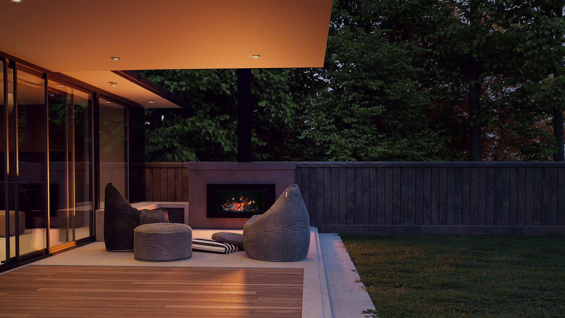 Escea EW5000 Outdoor Cooking Fire
