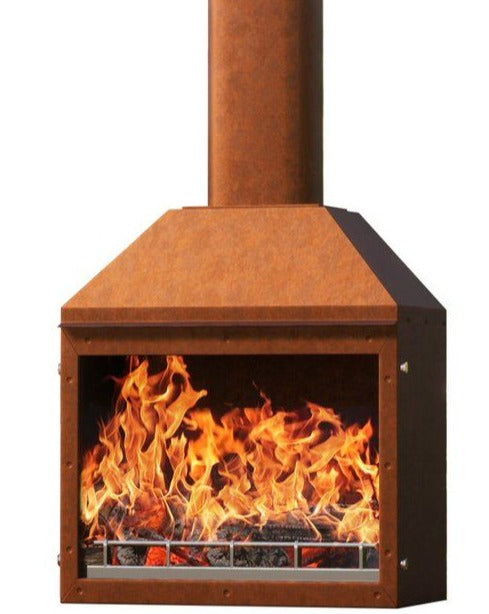 Yunca Zara Freestanding Outdoor Fire and BBQ