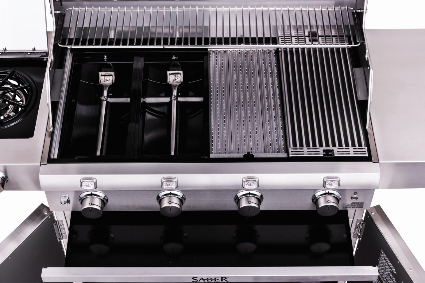 Saber 670 4 Burner Gas Grill - Stainless Steel