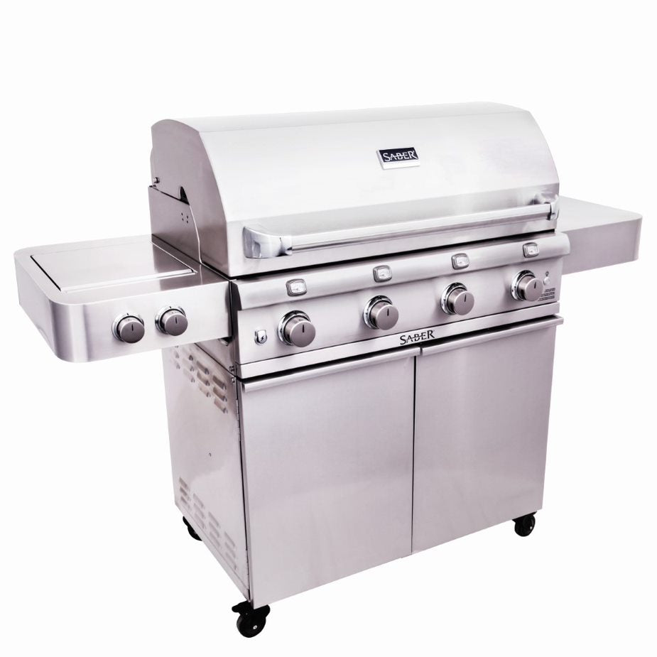 Saber 670 4 Burner Gas Grill - Stainless Steel