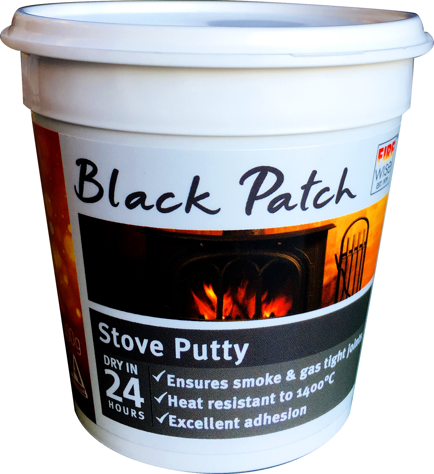 Firewise Black Patch Stove Putty - 500g