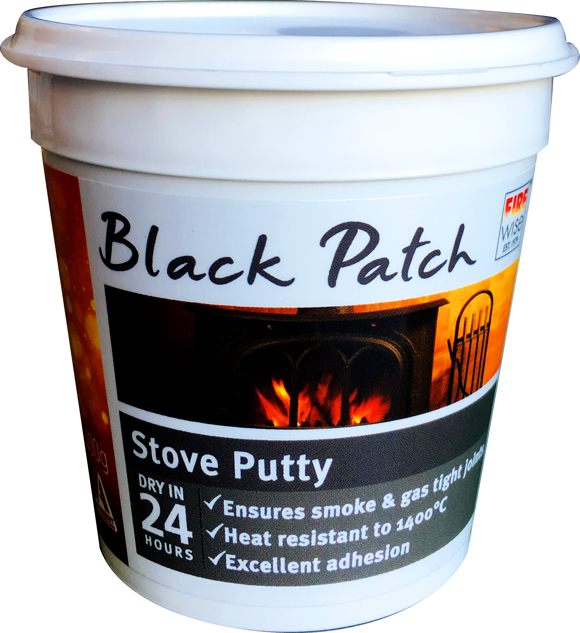 Firewise Black Patch Stove Putty - 500g