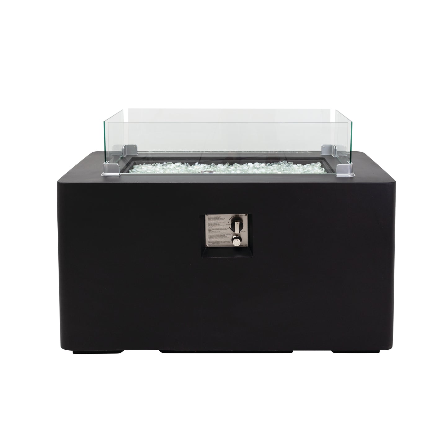 Gasmate Obsidian Rectangular Gas Fire Table