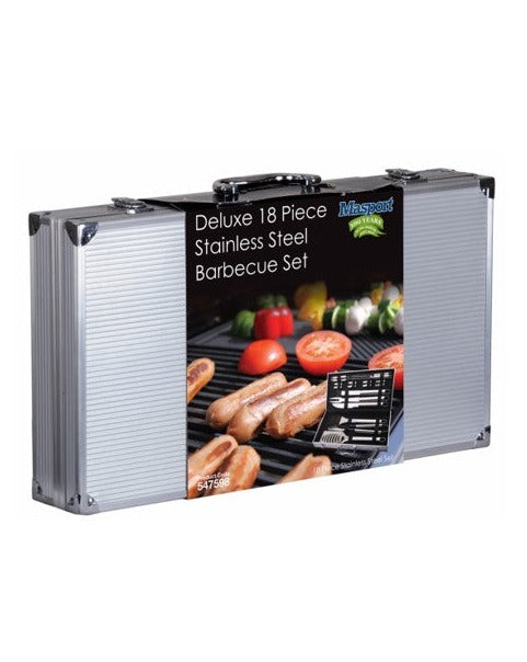 Masport Deluxe 18 Piece Stainless Steel BBQ Set
