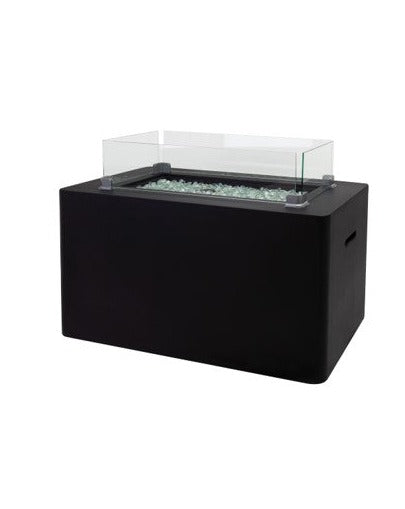 Gasmate Obsidian Rectangular Gas Fire Table