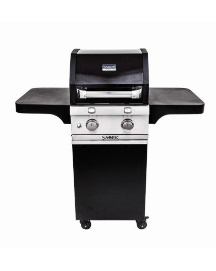 Saber 300 2 Burner Gas Grill - Cast Black