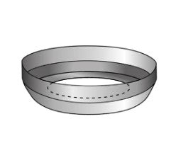 SFP Outer Casing Trim Cap - Galvanised