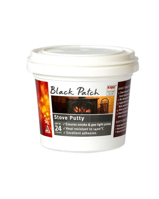 Firewise Black Patch Stove Putty - 500g