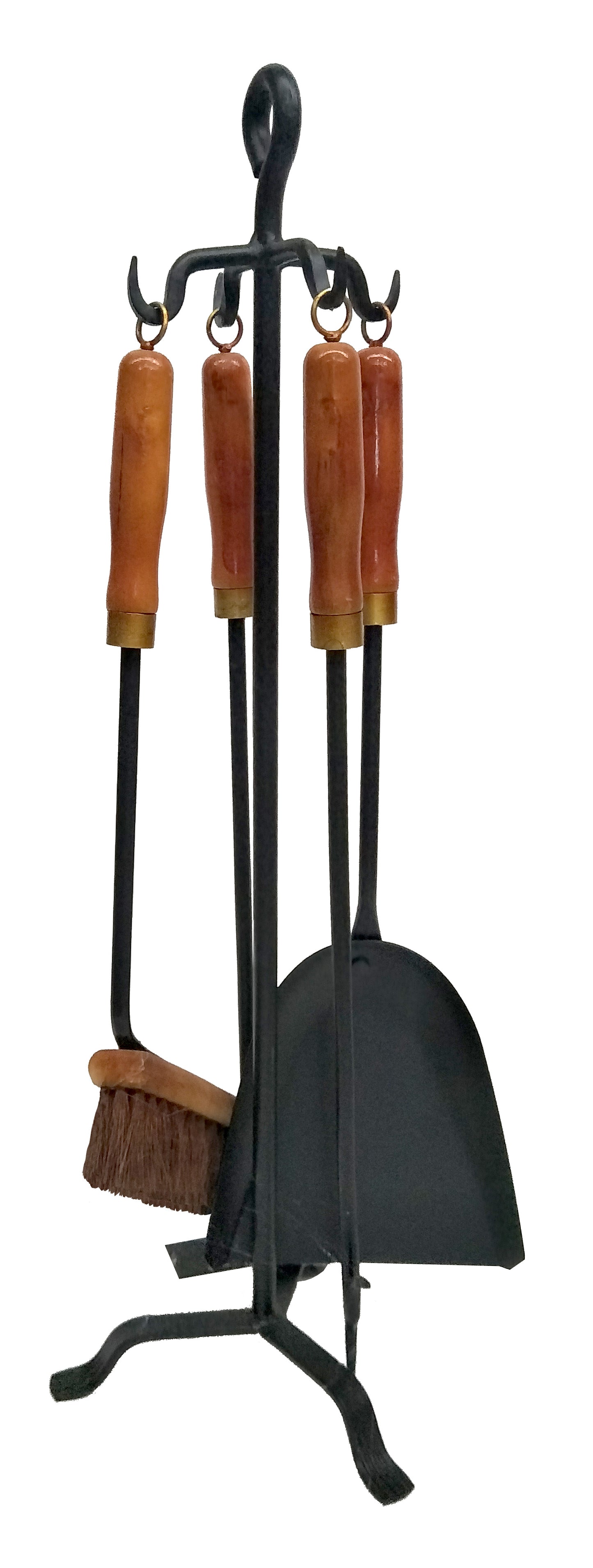 Fireup Tongio 4-Piece Firetool Set - Timber Handles