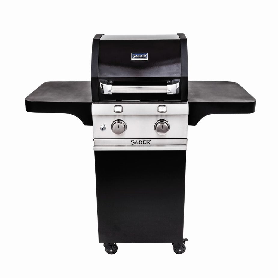 Saber 300 2 Burner Gas Grill - Cast Black