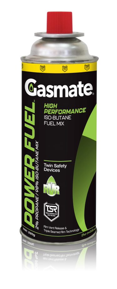 Gasmate Power Fuel Iso-Butane Canisters - 4 Pack