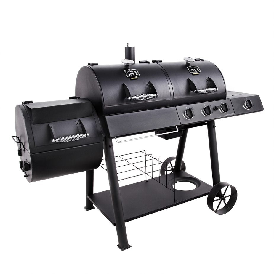 Oklahoma Joe Longhorn Combo Charcoal / Gas Smoker and Grill