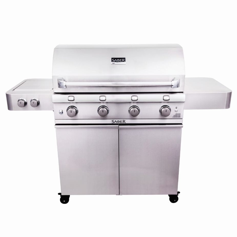 Saber 670 4 Burner Gas Grill - Stainless Steel