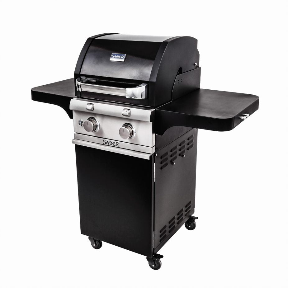 Saber 300 2 Burner Gas Grill - Cast Black
