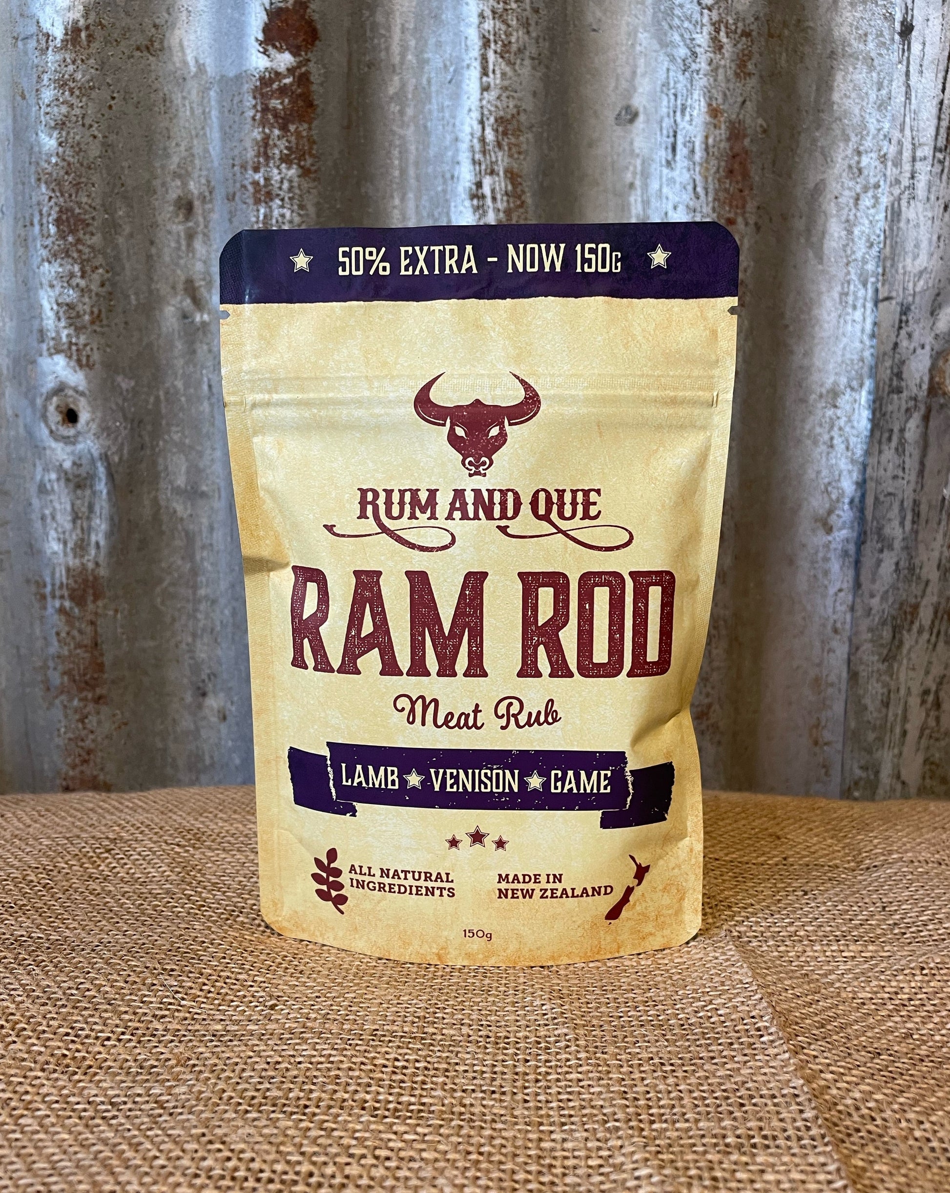 Rum and Que Ram Rod - Pouch 150g