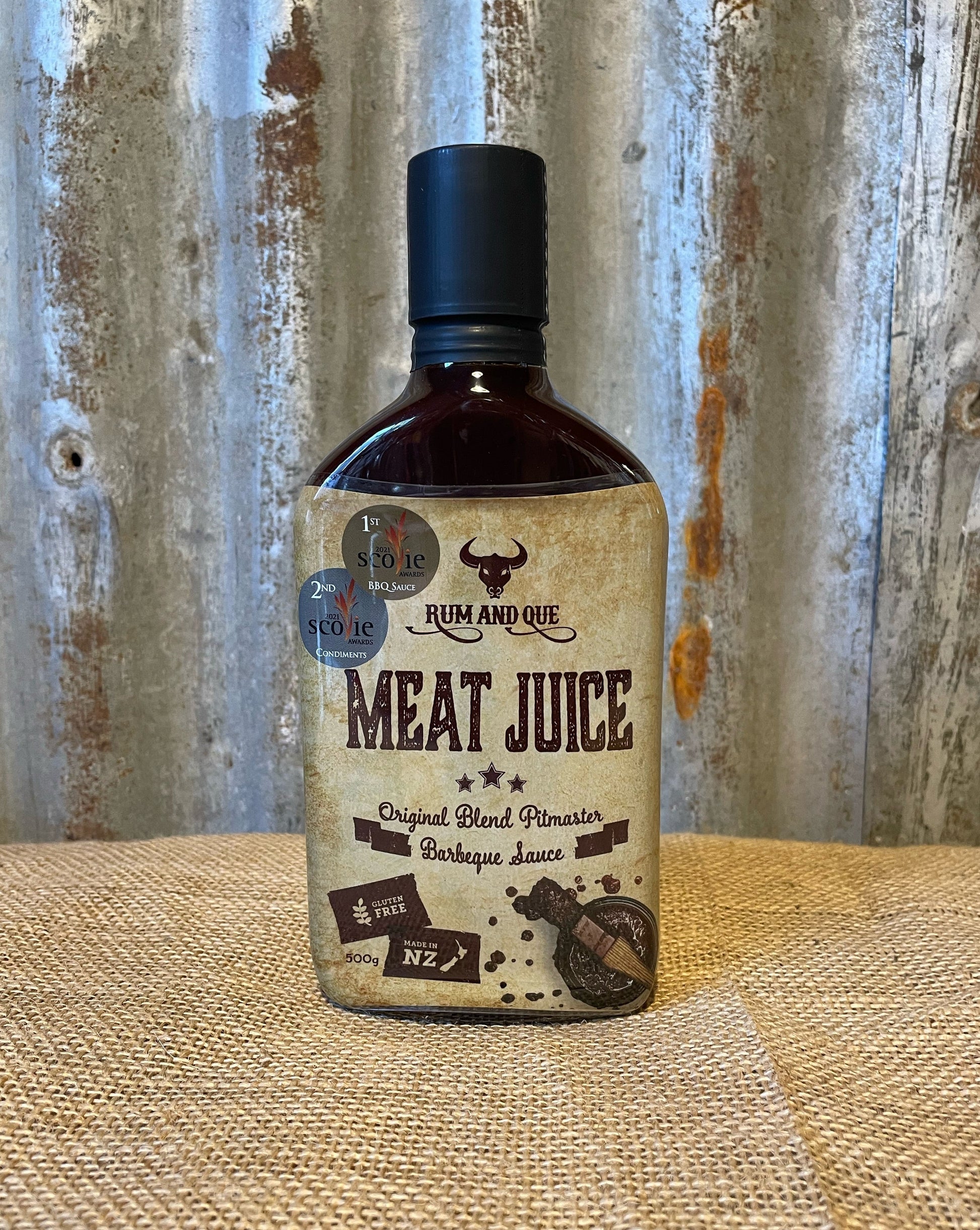 Rum and Que Meat Juice - Original Blend Pitmaster Barbecue Sauce 500g