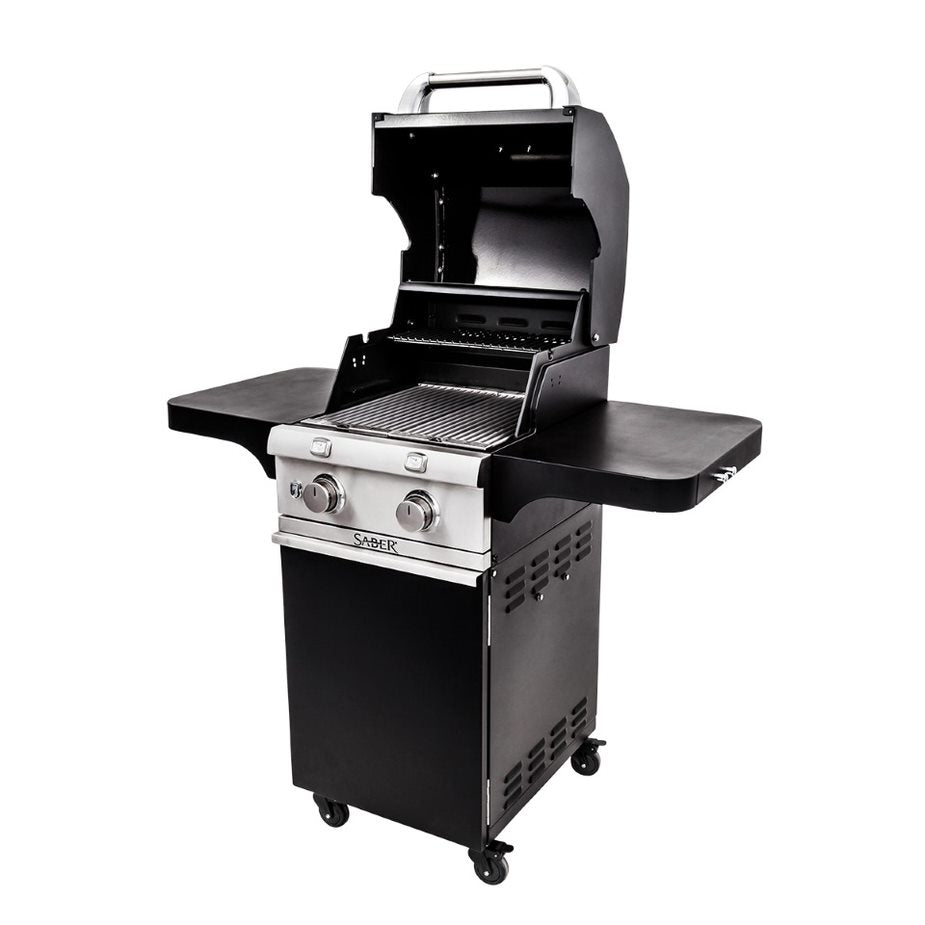 Saber 300 2 Burner Gas Grill - Cast Black