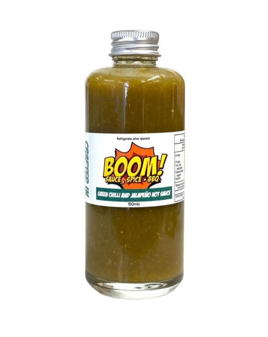 Boom! Green Chilli and Jalapeno Hot Sauce
