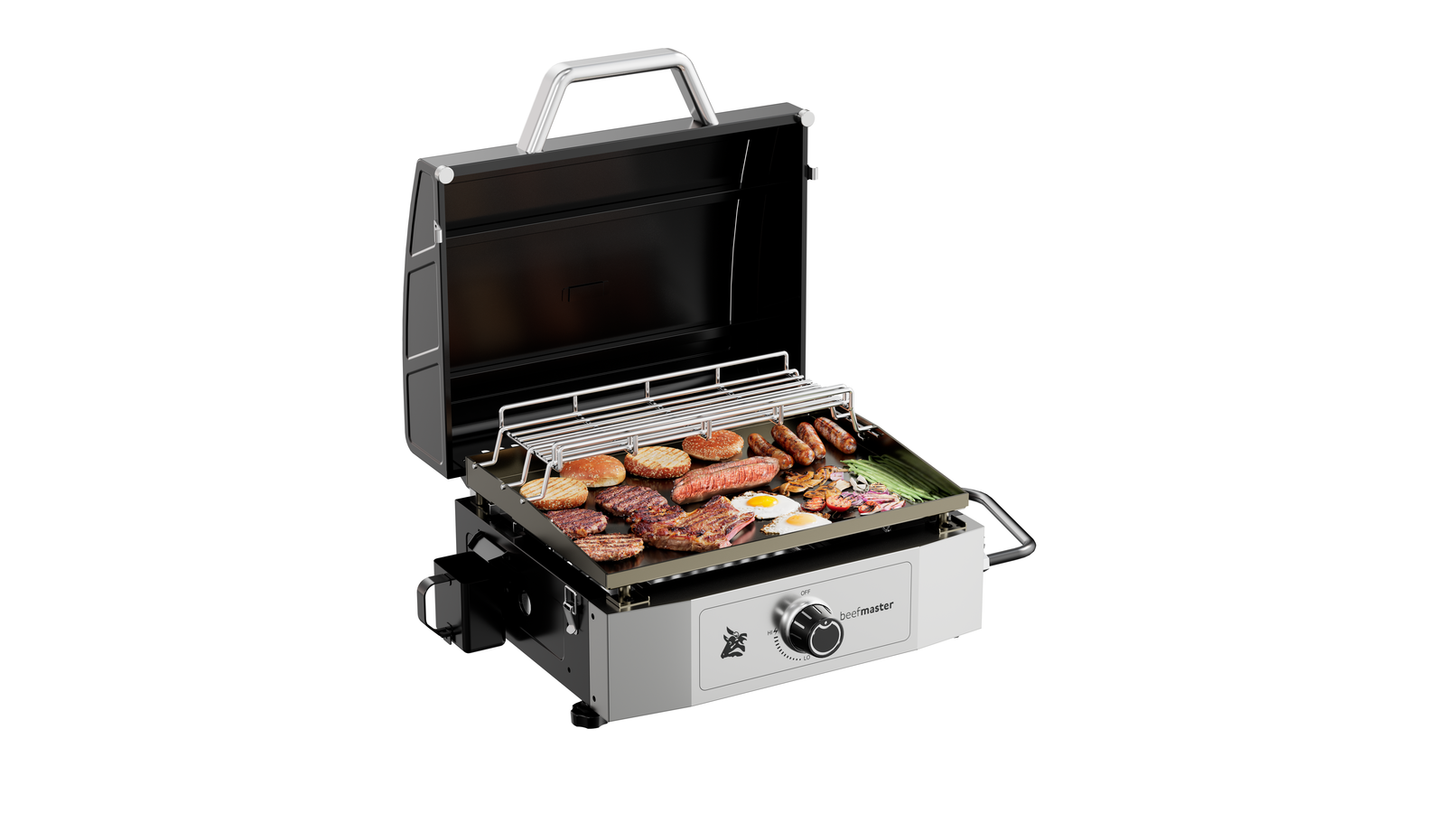 Beefmaster Portable 1Burner Griddle BBQ with Flame Failure