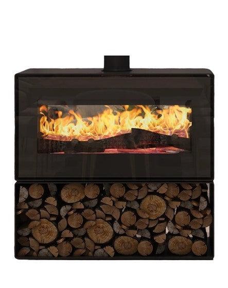 VisionLINE Taurus Double Sided Clean Air Wood Fire