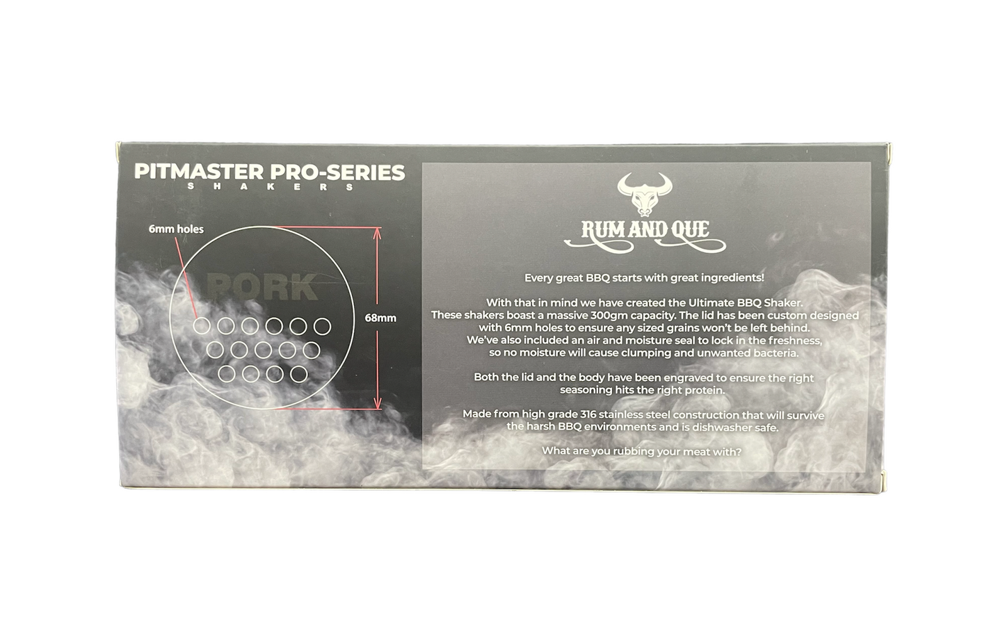 Rum and Que Pitmaster Pro Series Shakers