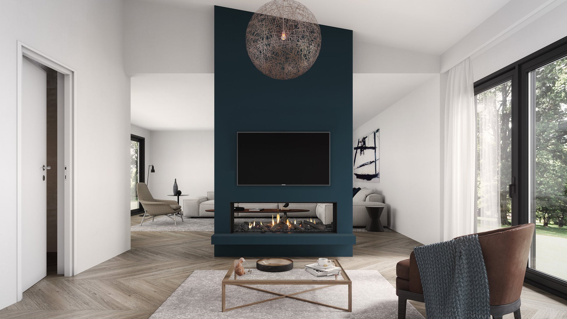 Escea DS1400 Frameless High Output Gas Fire