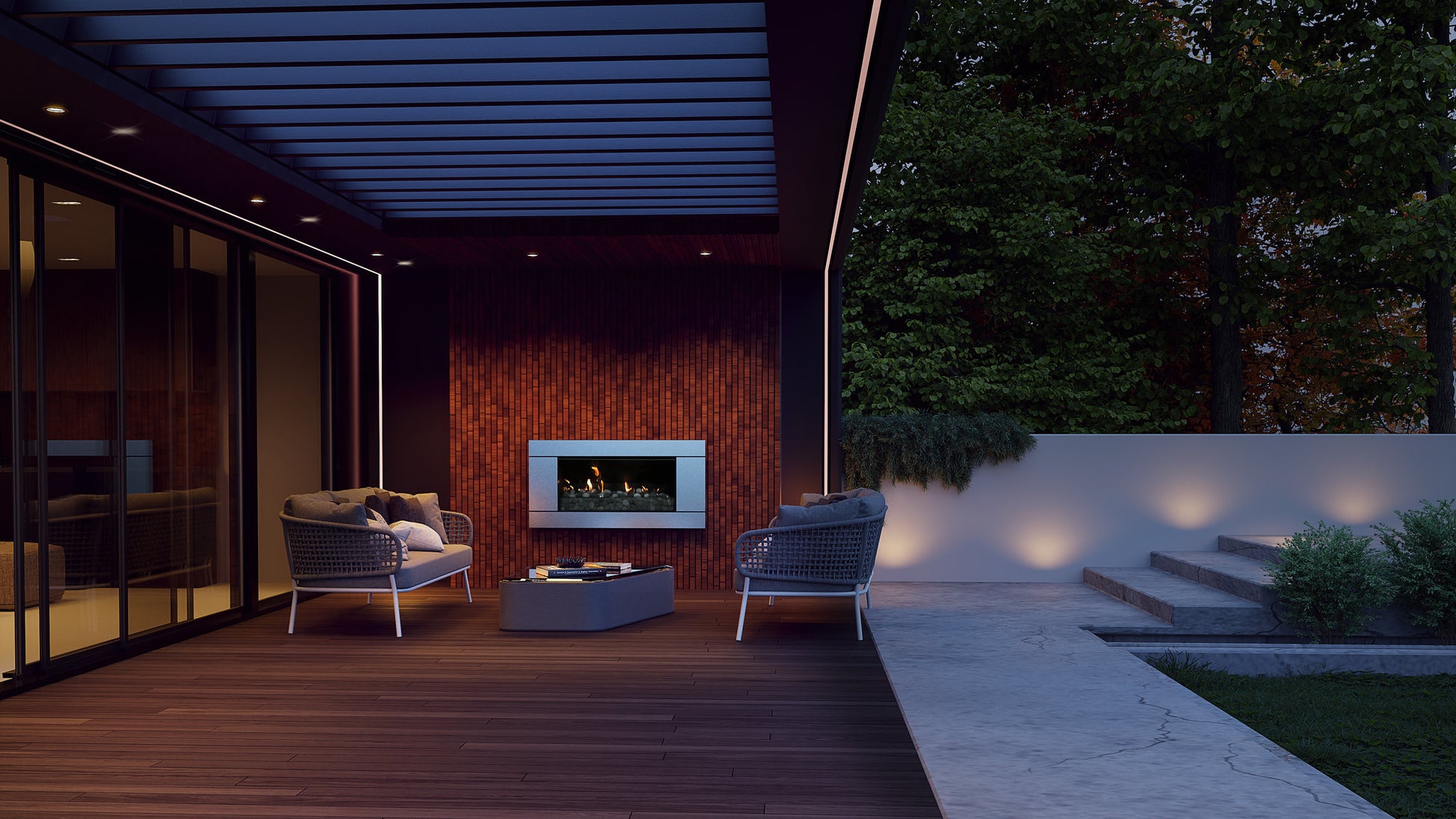 Escea EF5000 Outdoor Gas Fireplace