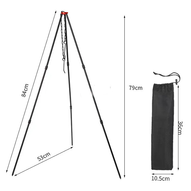 PureQ Portable Fire-Hanger Tripod