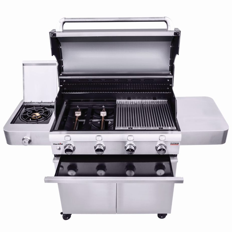 Char Broil 4400S Platinum Gas Grill 4 Burner Heating