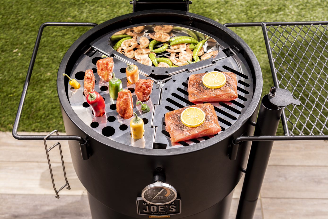 Oklahoma Joe Drum Smoker Triple Grate