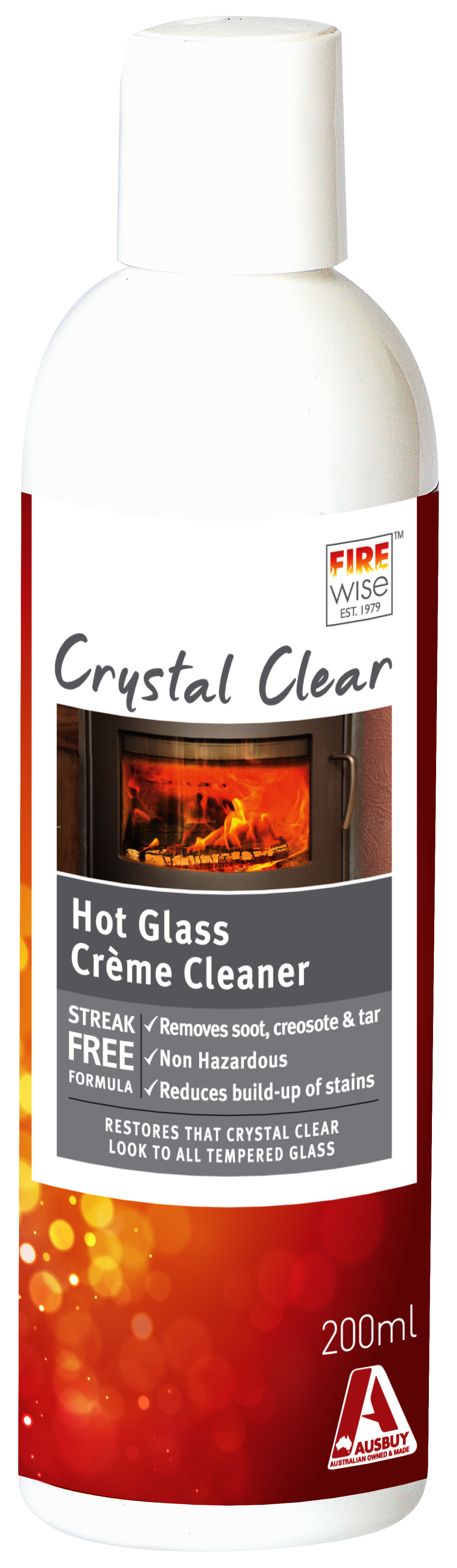 Firewise Crystal Clear Hot Glass Cleaner - 200ml