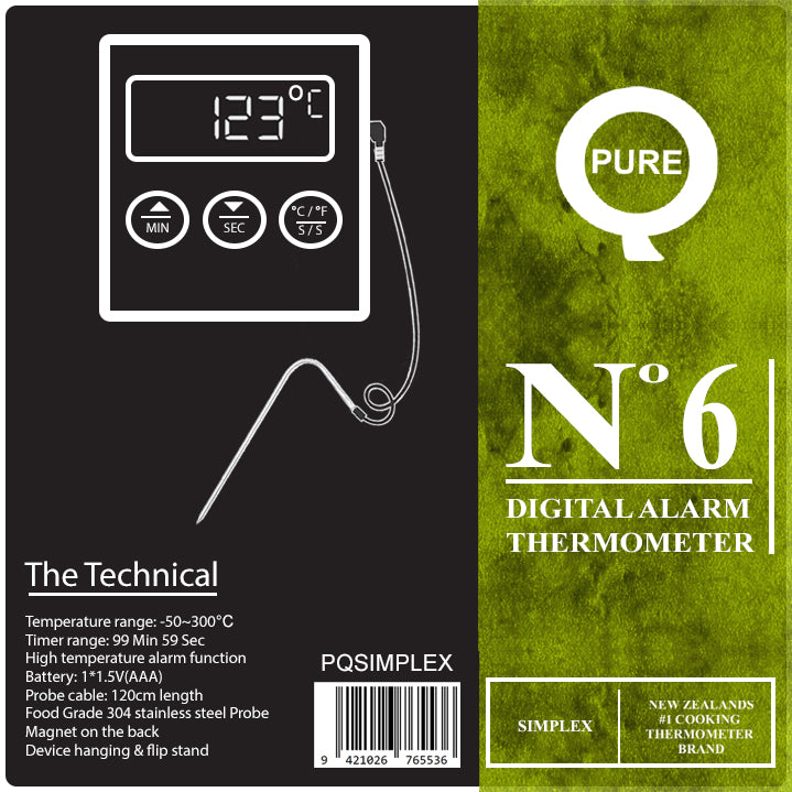 PureQ No.6 Simplex - Alarm Thermometer