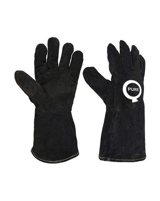 PureQ Rawhide - Leather BBQ Gloves