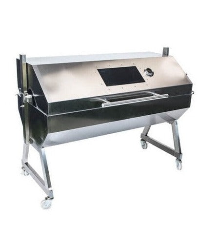 Flaming Coals Stainless Steel Hooded Spartan Spit Roaster 1500