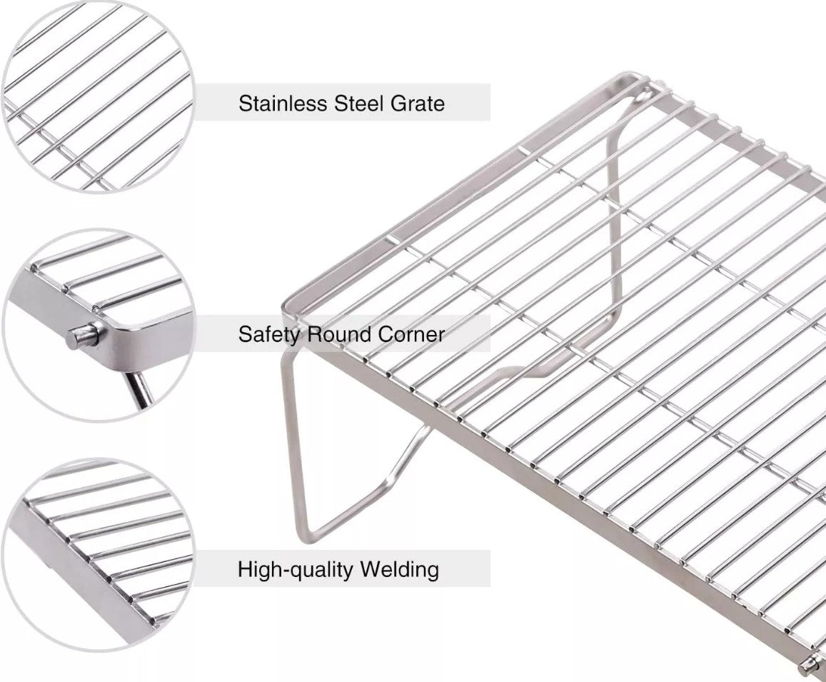 PureQ Folding Fire Travel Grill