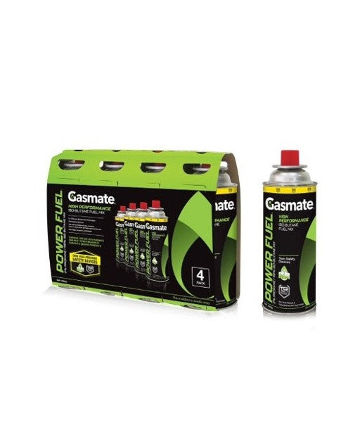 Gasmate Power Fuel Iso-Butane Canisters - 4 Pack