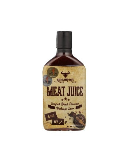 Rum and Que Meat Juice - Original Blend Pitmaster Barbecue Sauce 500g
