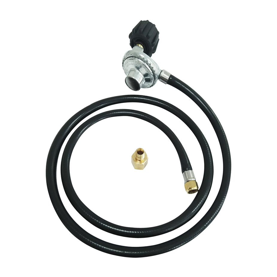 Gasmate 90 Degree QCC LPG Regulator with 1500MM Hose - 2KG